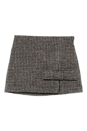 grey wool skirt DOUUOD KIDS | DX7A91E0232929BG